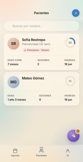 Vera: lista de pacientes